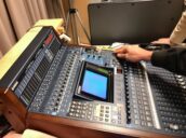 音響設備ラックの確認